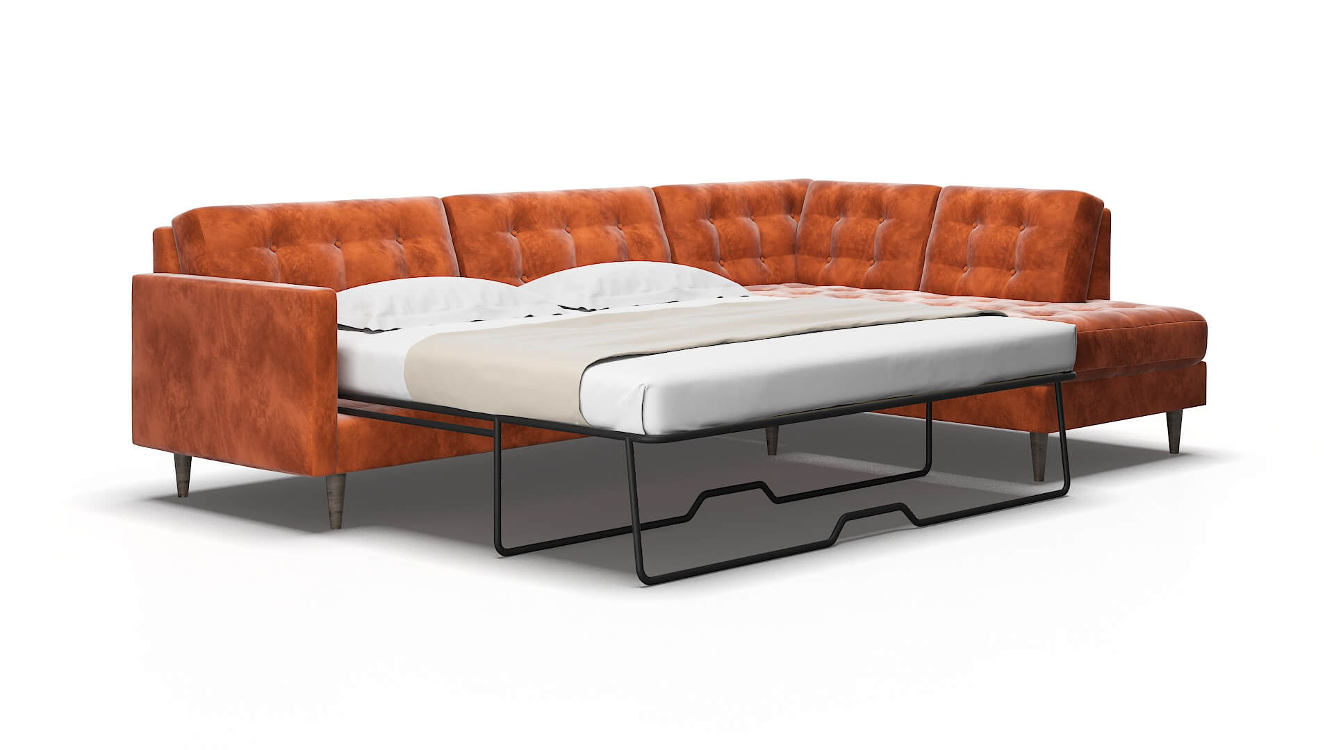 Oslo Loft Copper Panel Sleeper Espresso legs 2