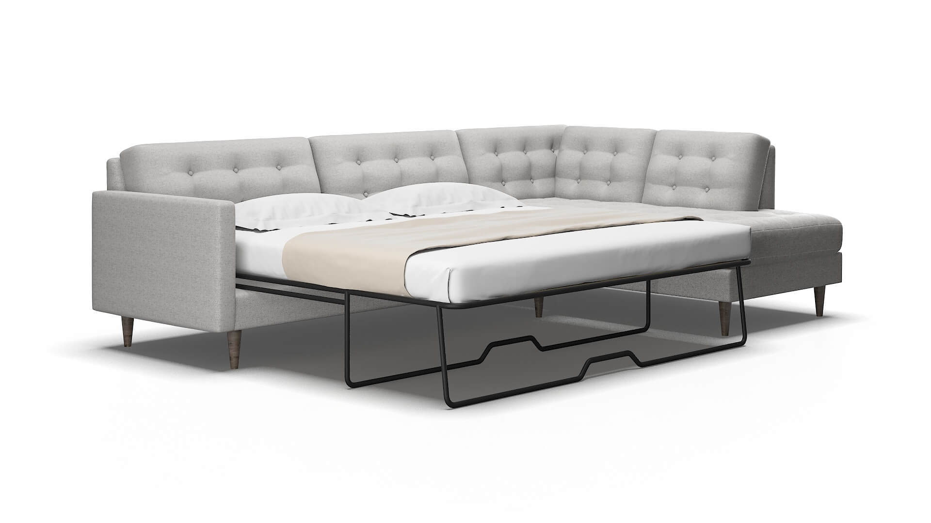 Oslo Malibu-dove Panel sleeper Espresso Legs  2