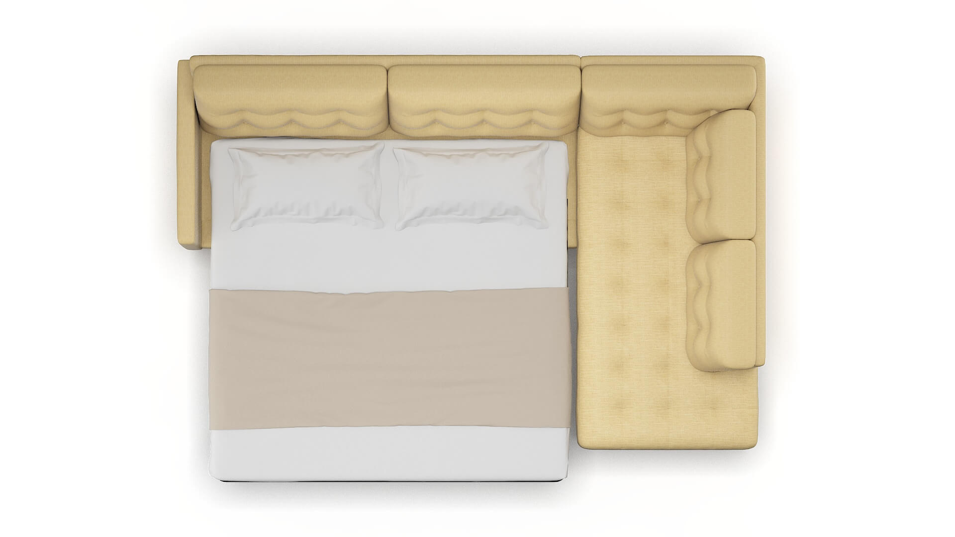 Oslo Malibu Maize Panel Sleeper Espresso legs 3