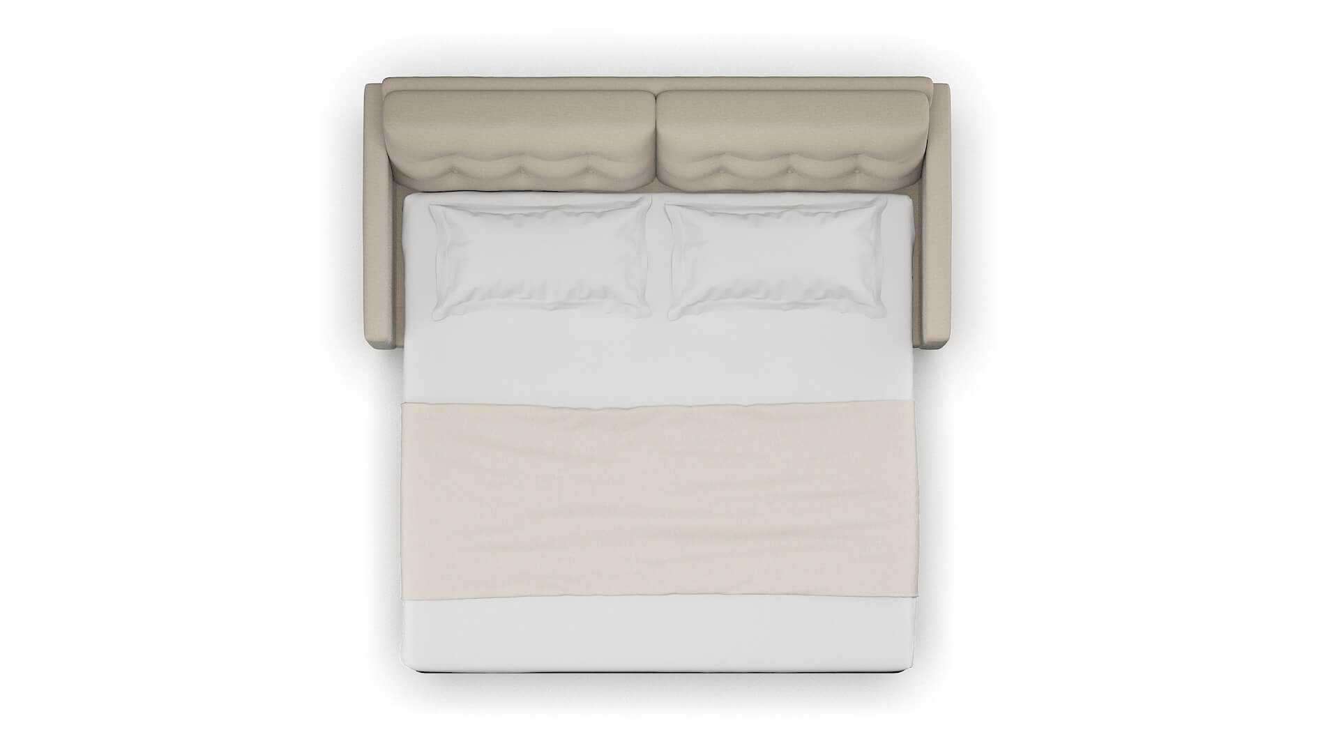 Oslo Naples Almond Sofa Sleeper Espresso legs 3