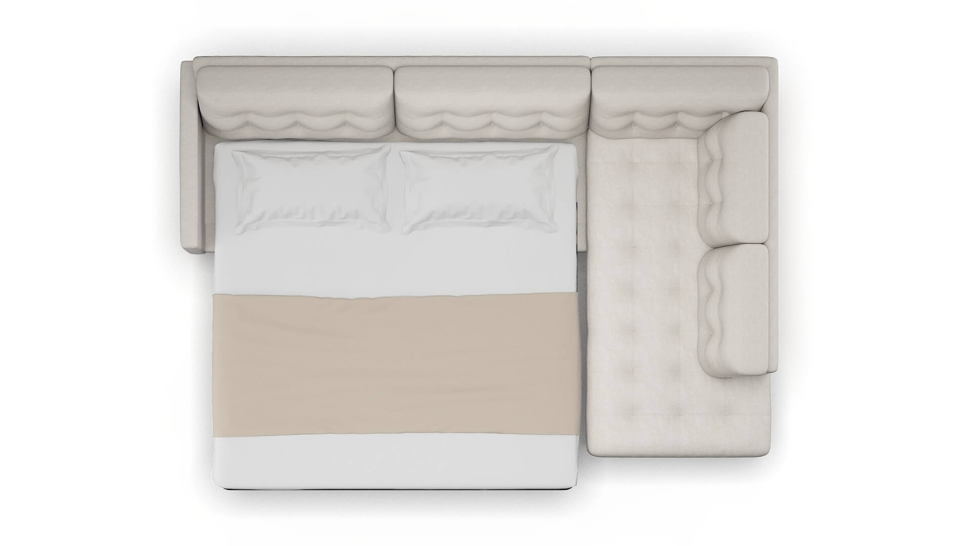 Oslo Noble Grey Panel Sleeper Espresso legs 3