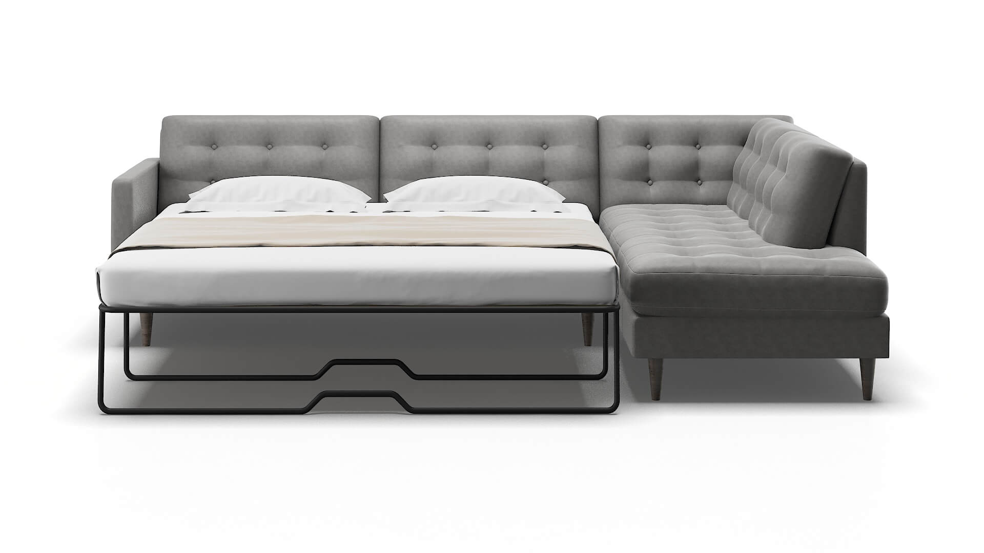 Oslo Noble Smoke Panel Sleeper Espresso legs 1