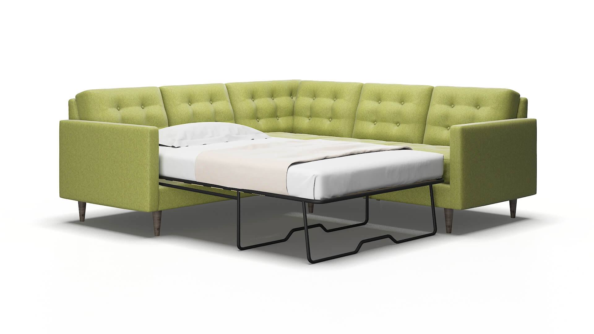 Oslo Notion Appletini Sectional Sleeper Espresso Legs 2