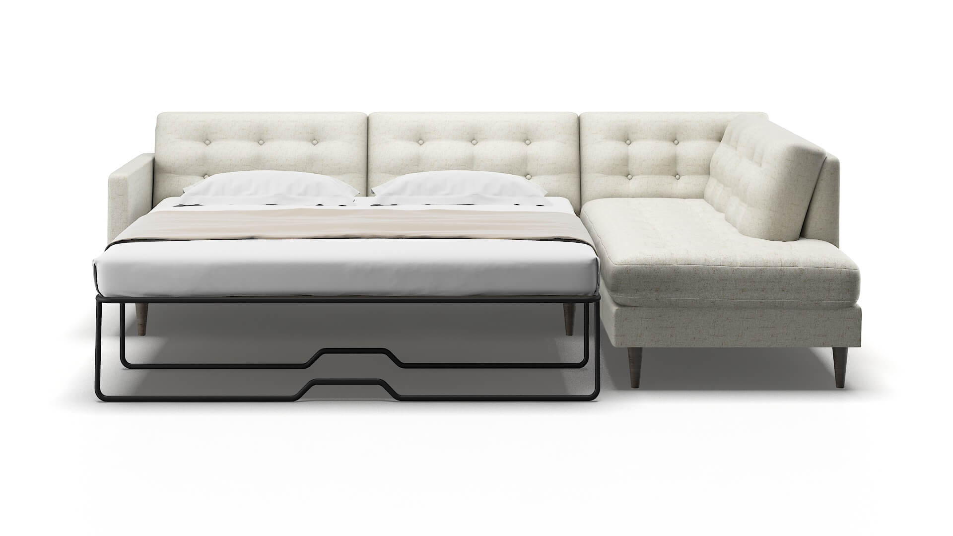 Oslo Oceanside Birch Panel Sleeper Espresso legs 1