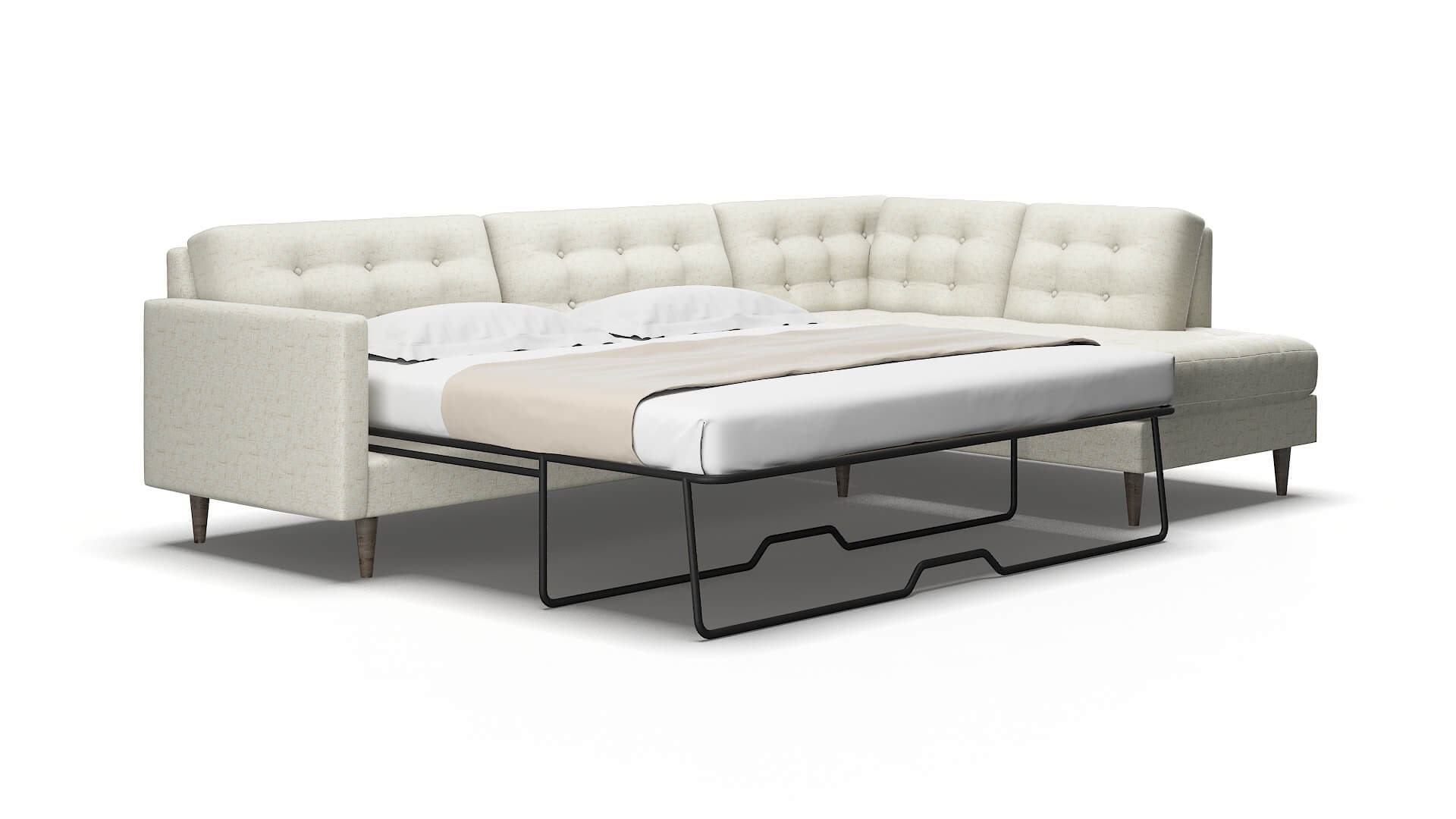 Oslo Oceanside birch Panel sleeper Espresso Legs  2