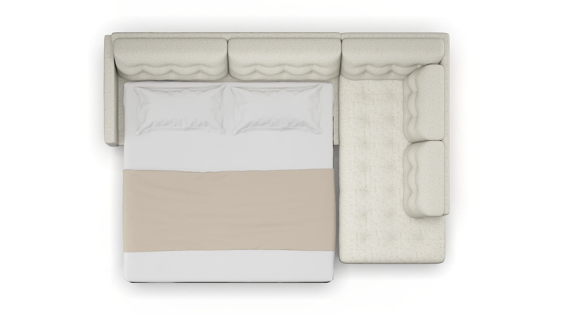 Oslo Oceanside Birch Panel Sleeper Espresso legs 3