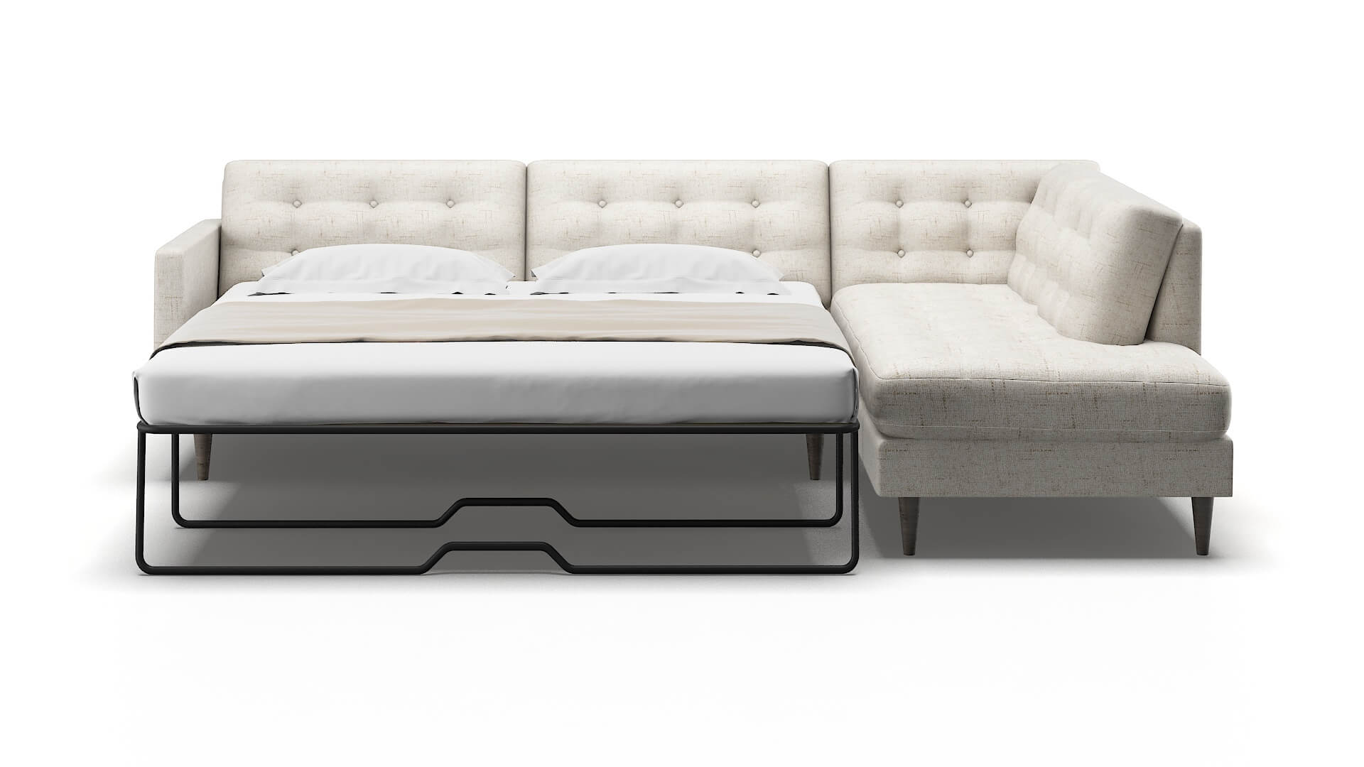 Oslo Oceanside Natural Panel Sleeper Espresso legs 1