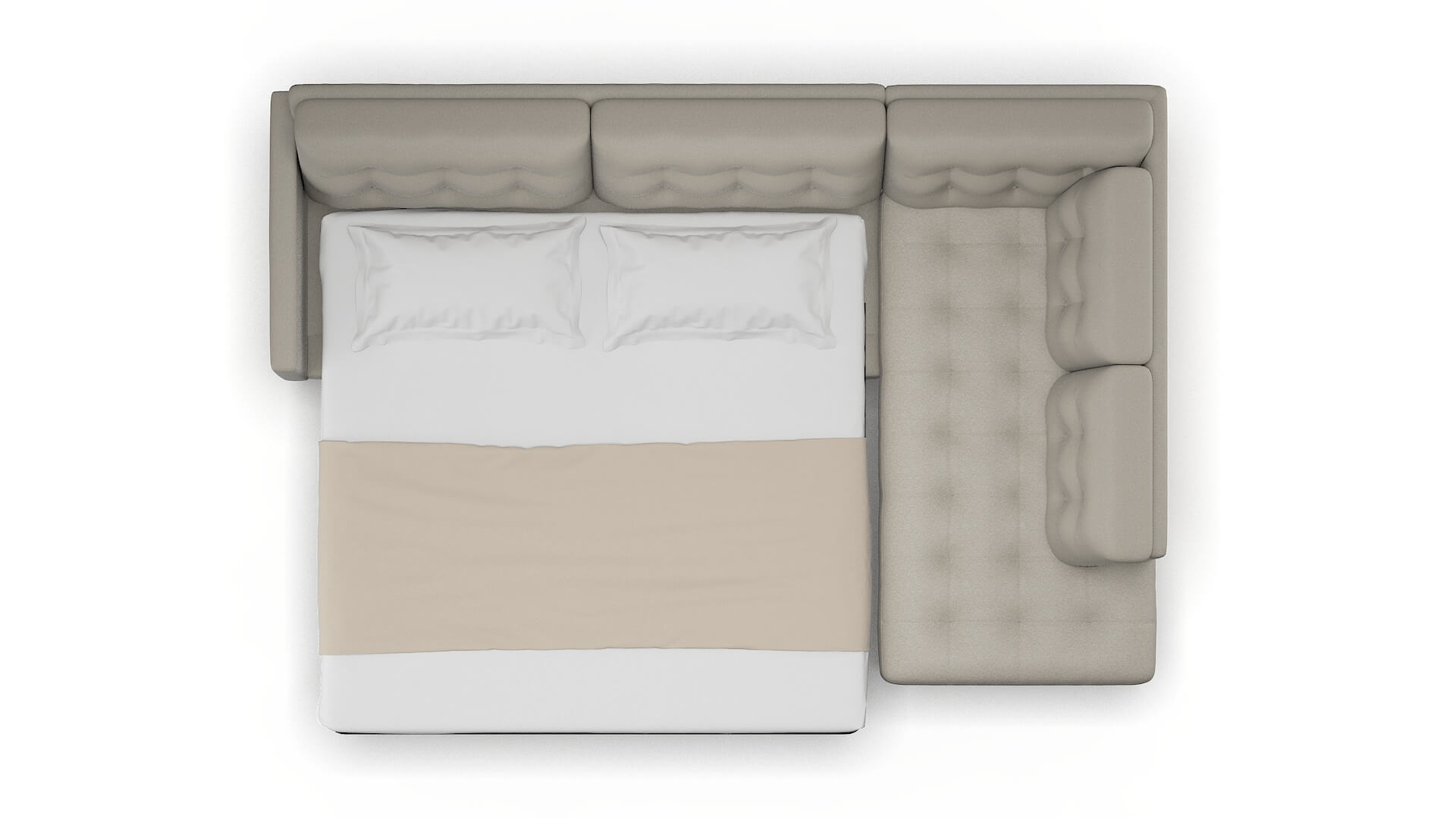 Oslo Oscar Silver Panel Sleeper Espresso legs 3