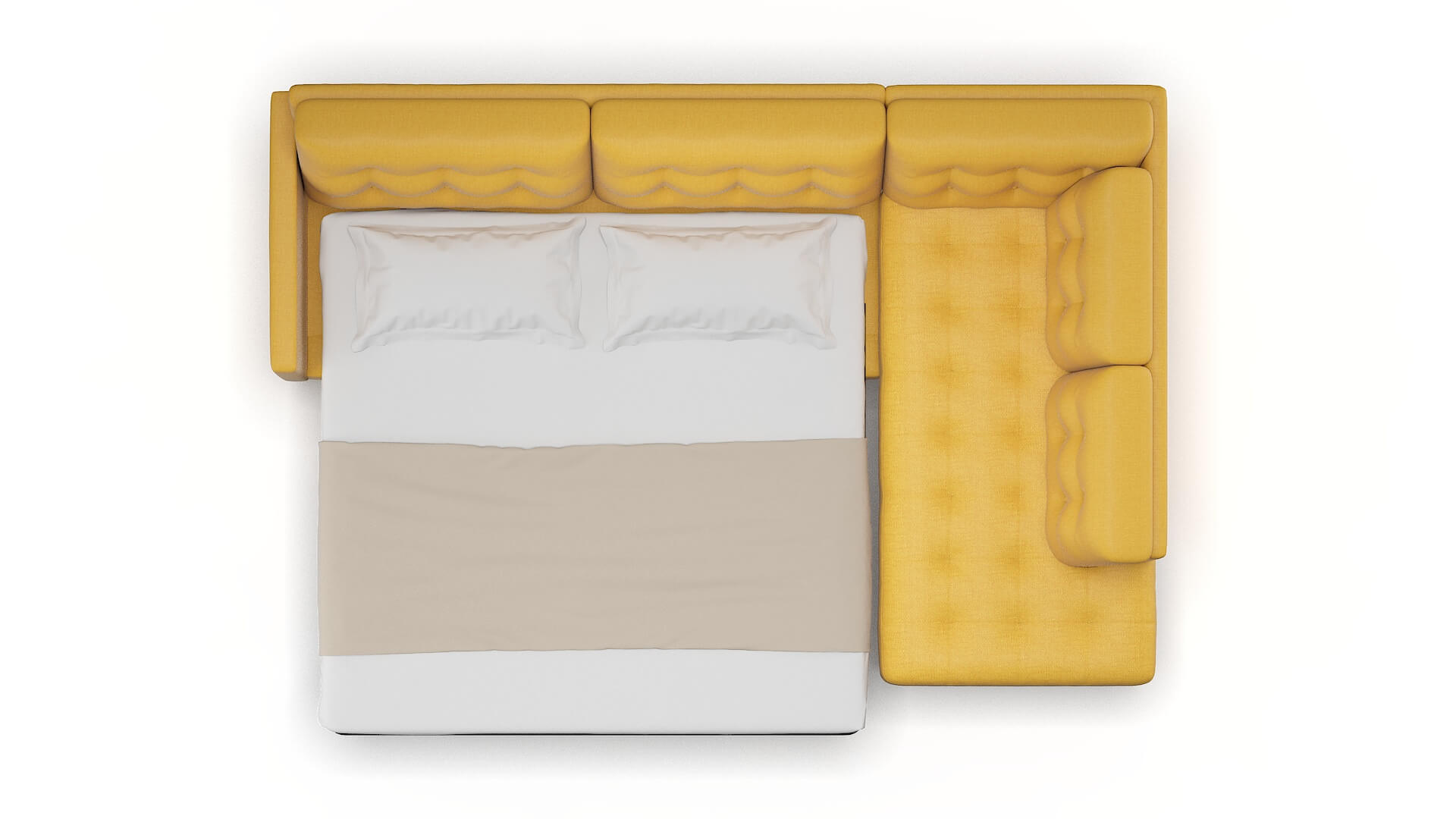 Oslo Portland Dijon Panel Sleeper Espresso legs 3