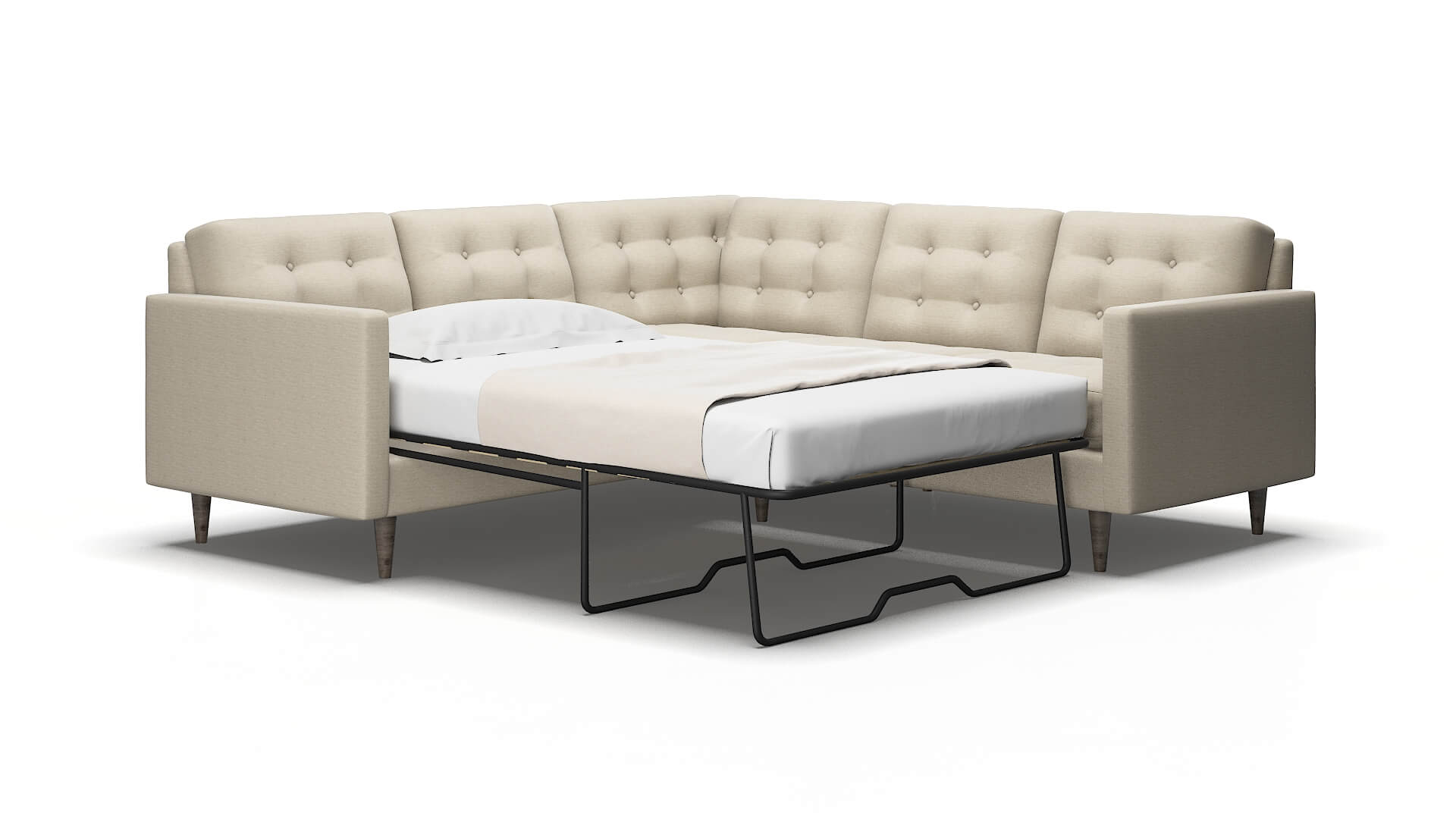 Oslo Prime dusk Sectional sleeper Espresso Legs  2