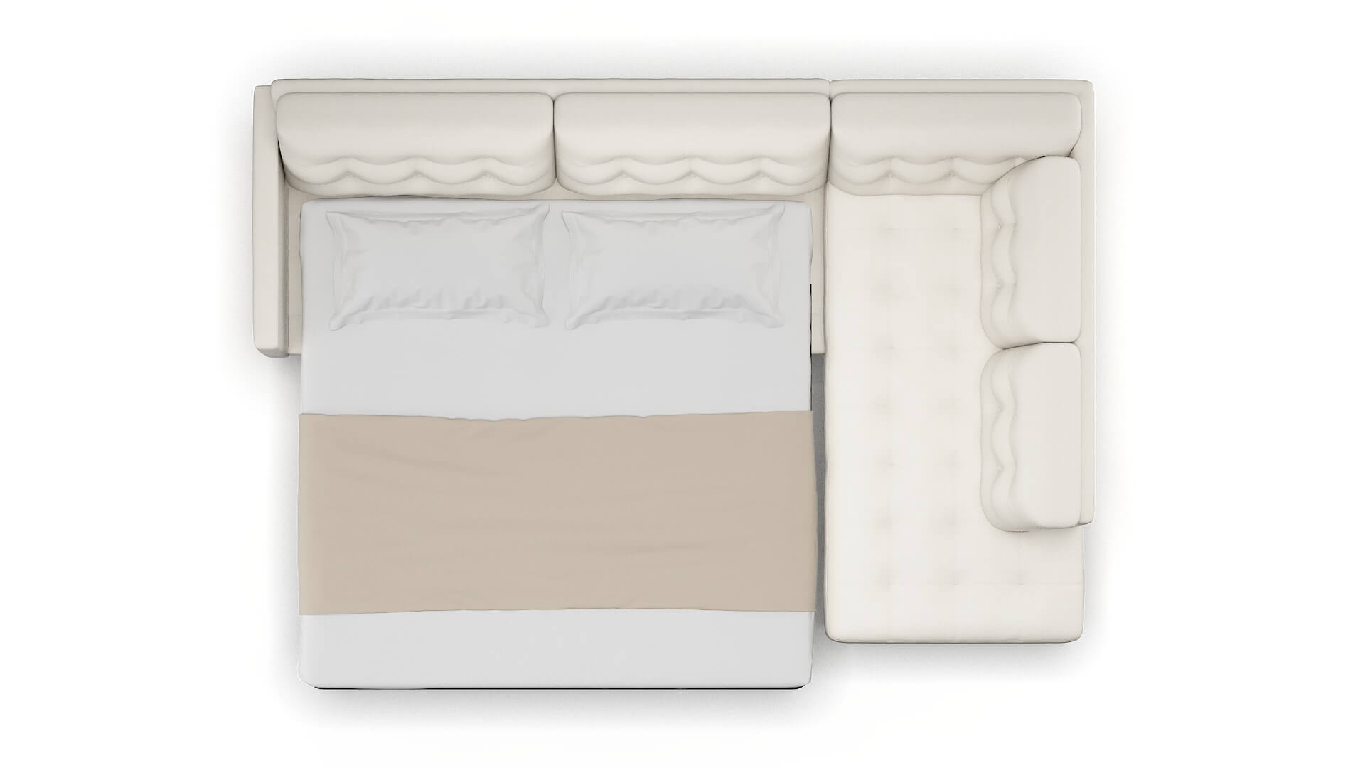 Oslo R_prize Cream Panel Sleeper Espresso legs 3