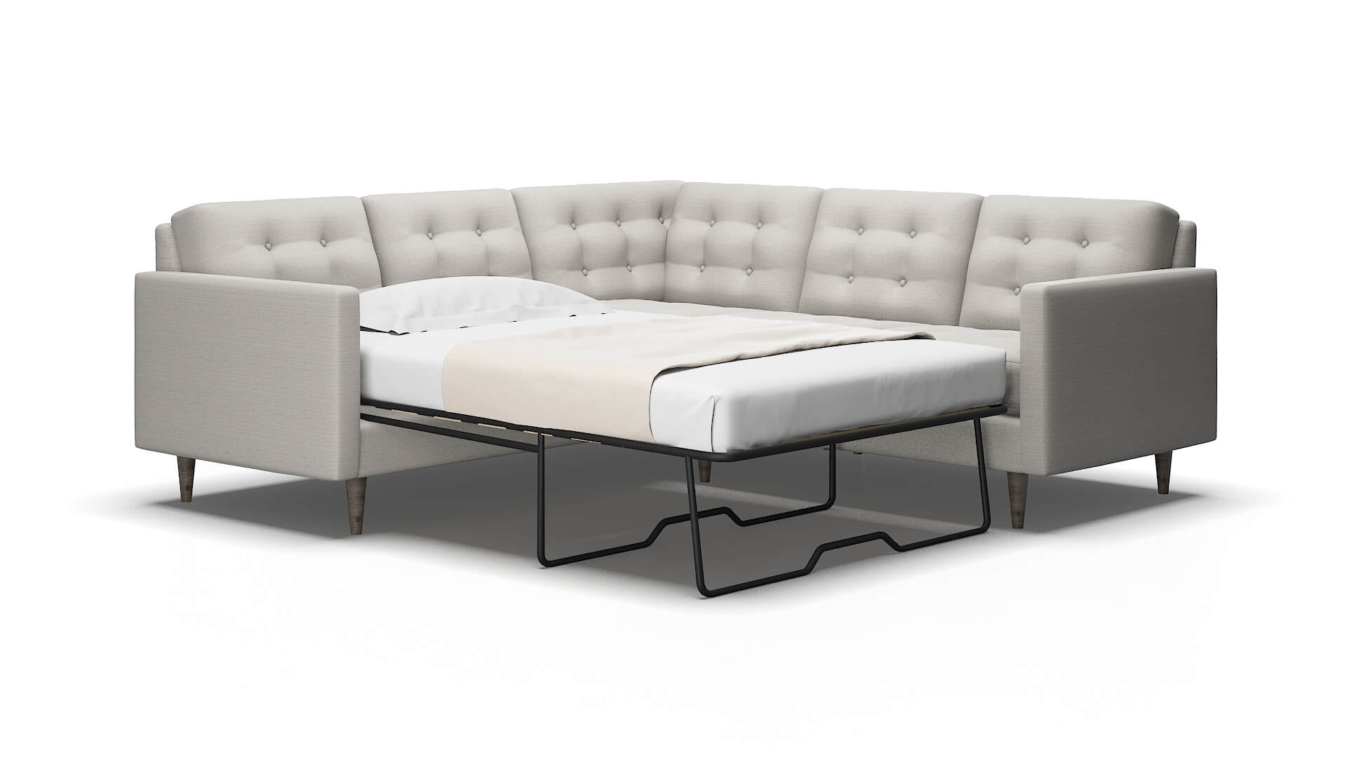 Oslo Redondo stone Sectional sleeper Espresso Legs  2