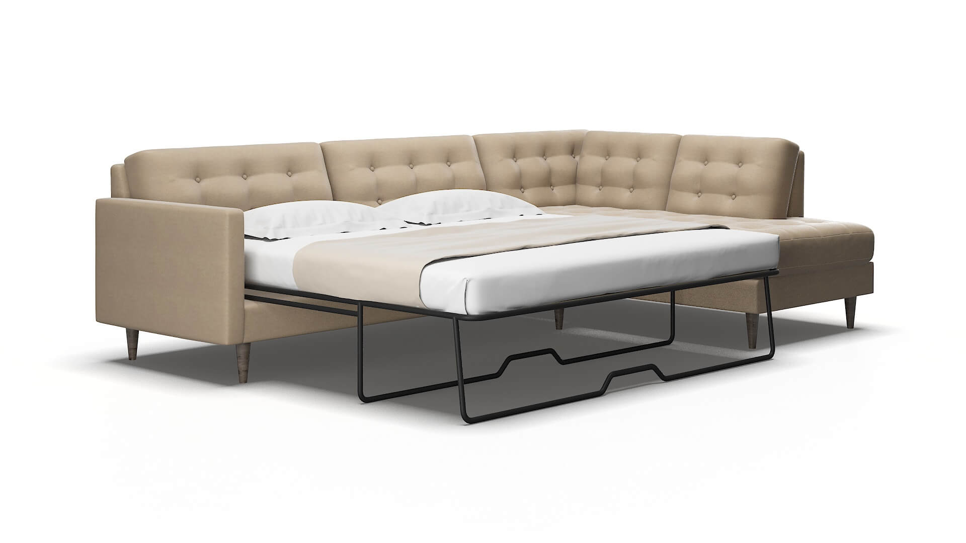 Oslo Rocket cappuccino Panel sleeper Espresso Legs  2
