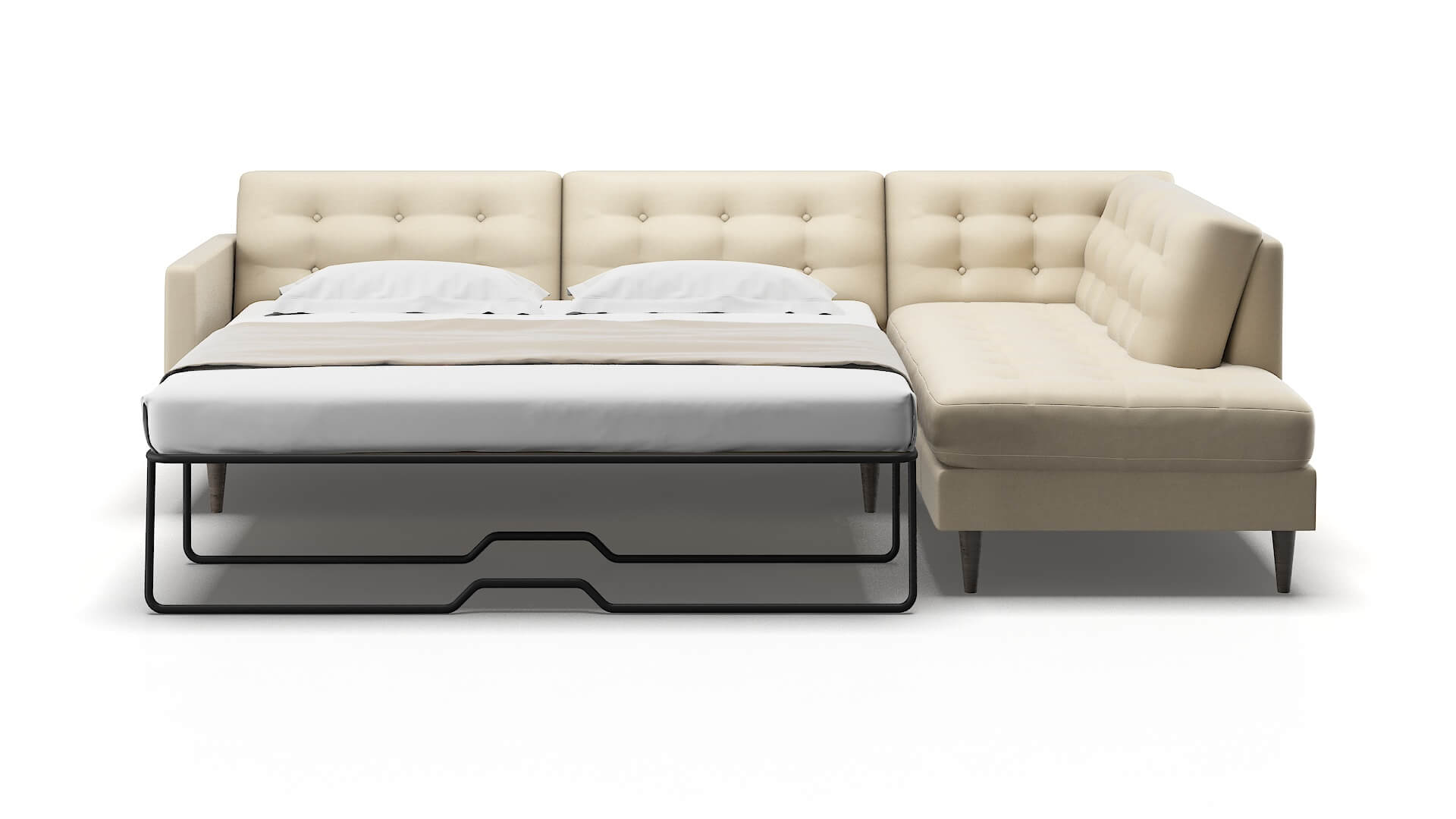 Oslo Rocket Sand Panel Sleeper Espresso legs 1