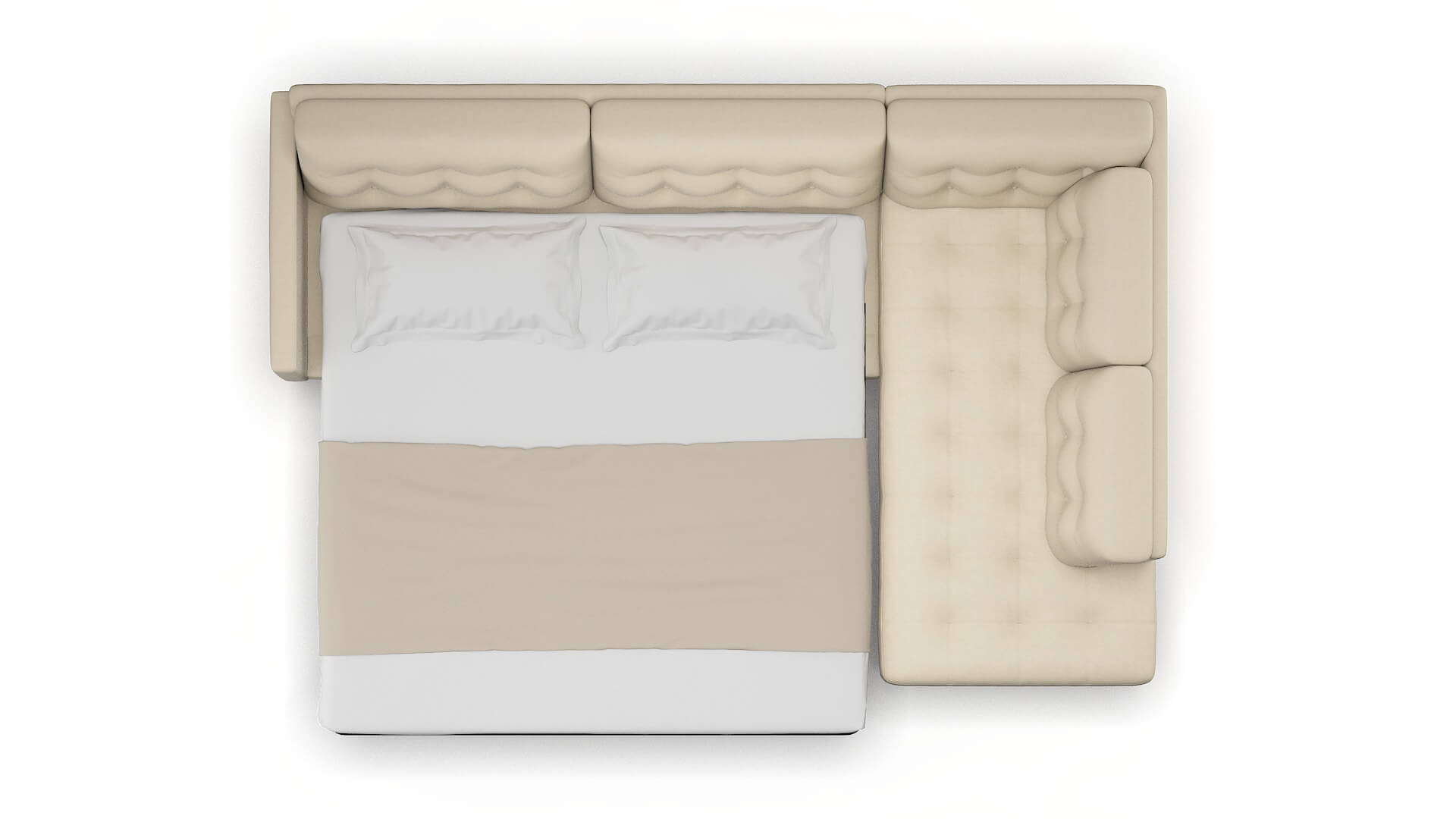 Oslo Rocket Sand Panel Sleeper Espresso legs 3