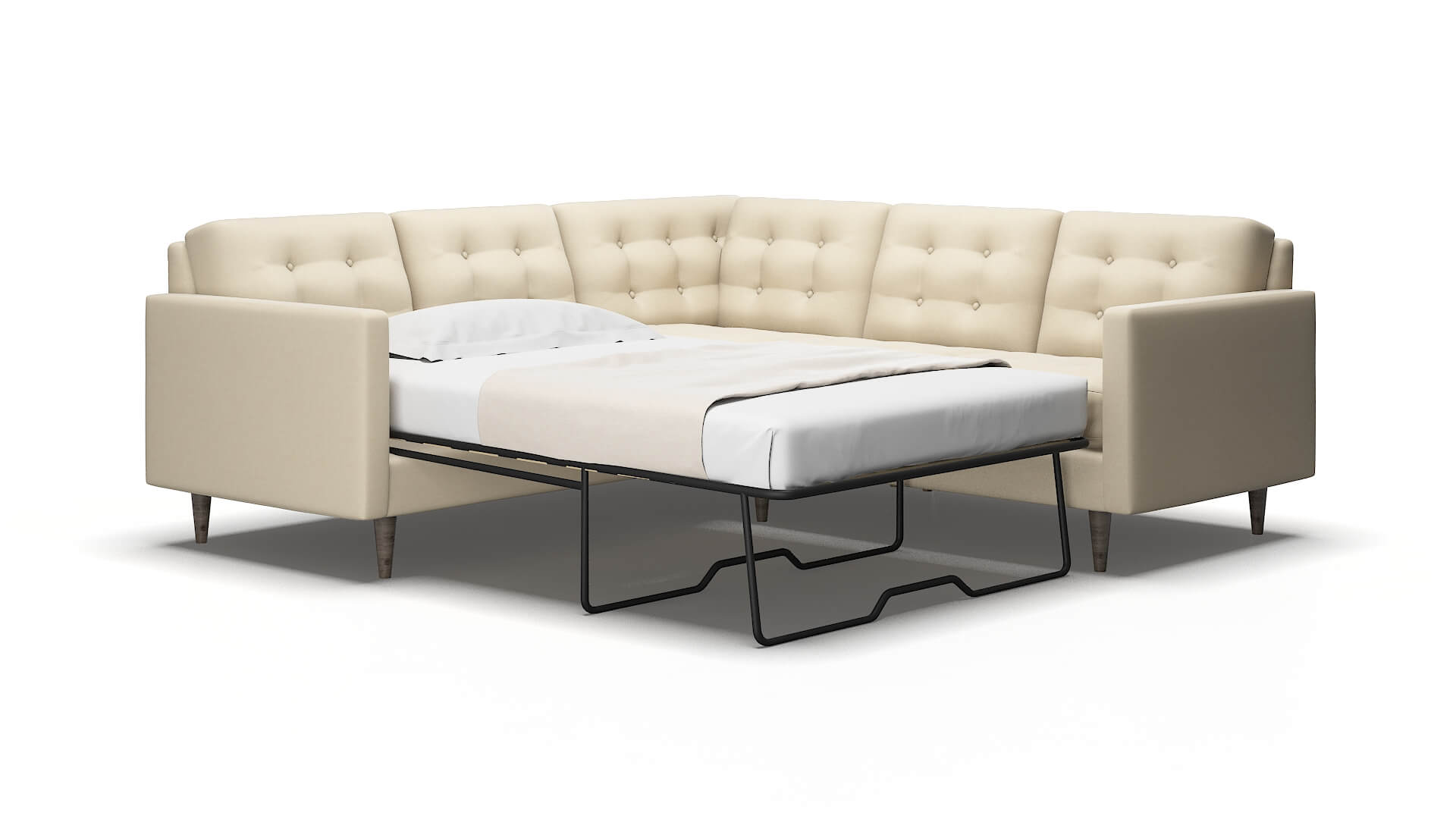 Oslo Rocket sand Sectional sleeper Espresso Legs  2