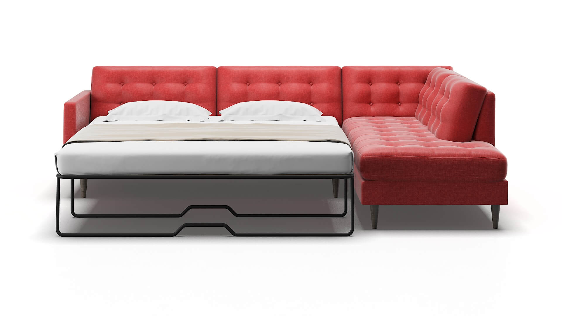 Oslo Royale Berry Panel Sleeper Espresso legs 1