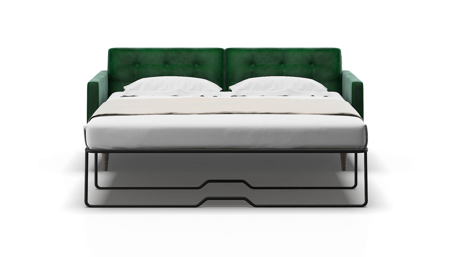 Oslo Royale Evergreen Sofa Sleeper Espresso legs 1