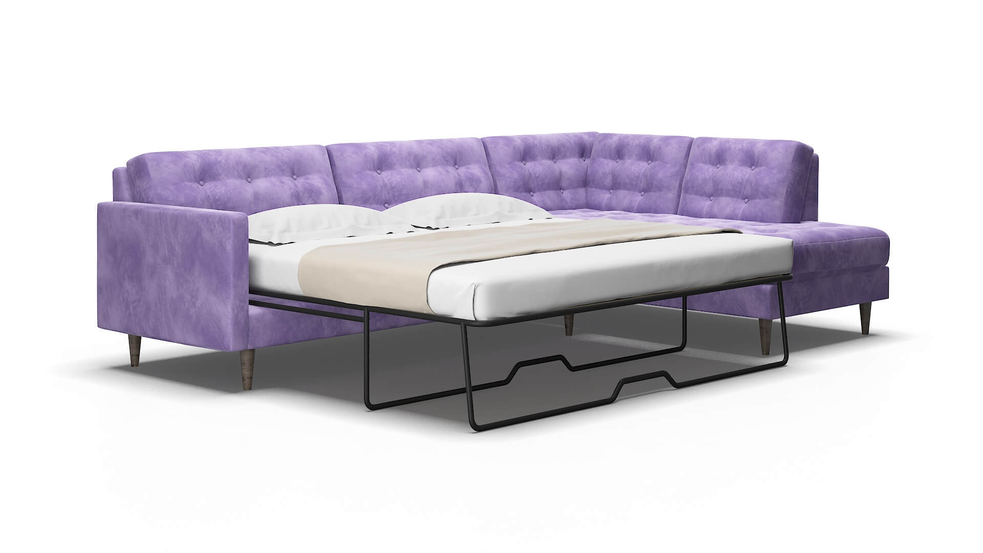 Oslo Royale lavender Panel sleeper Espresso Legs  2