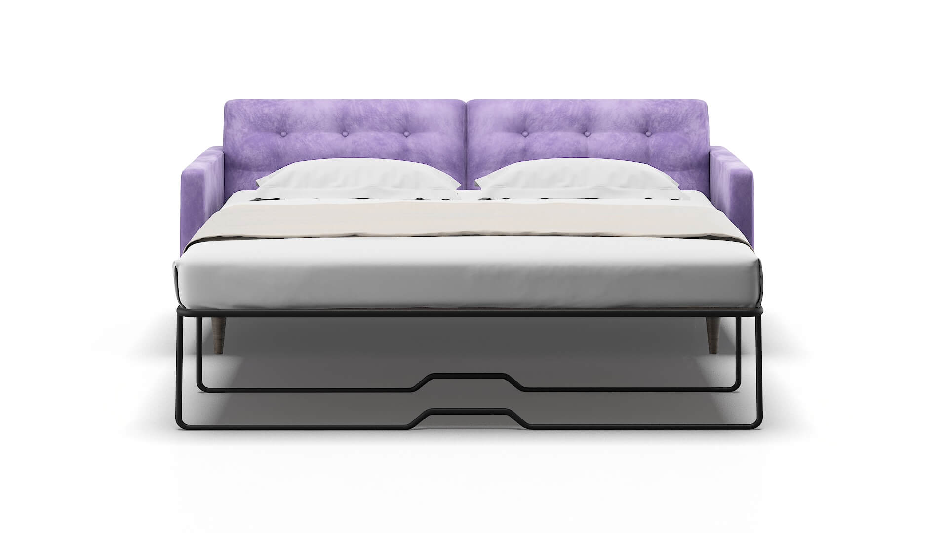 Oslo Royale Lavender Sofa Sleeper Espresso legs 1