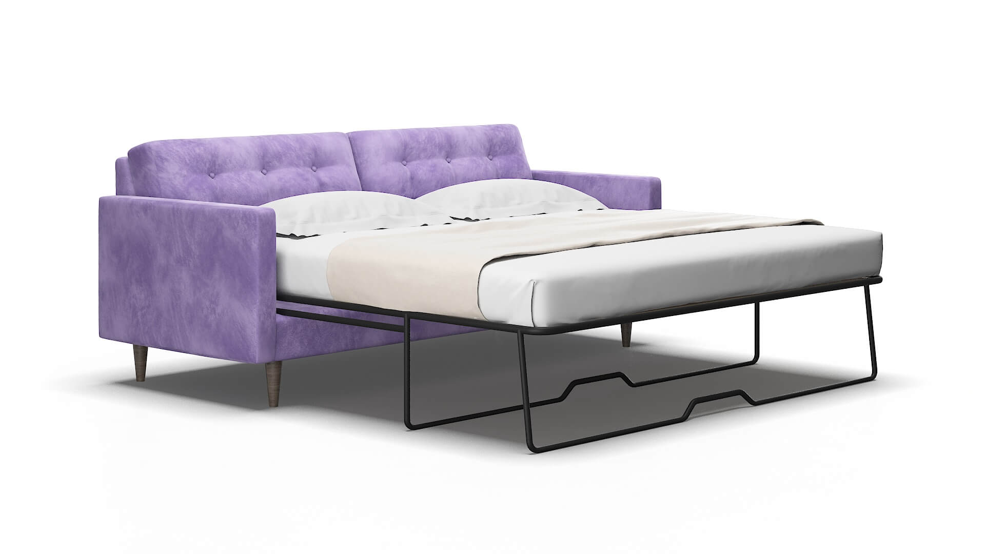 Oslo Royale lavender Sofa sleeper Espresso Legs  2