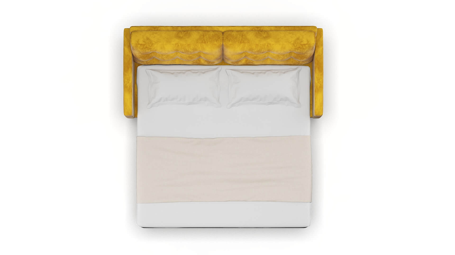 Oslo Royale Marigold Sofa Sleeper Espresso legs 3