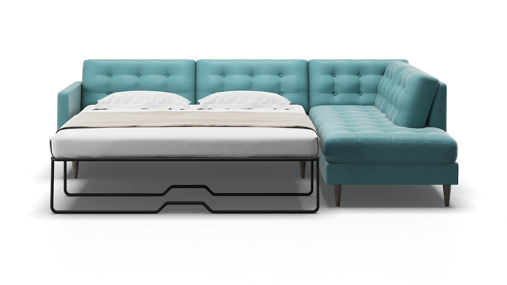 Oslo Simplex Aquavita Panel Sleeper Espresso legs 1