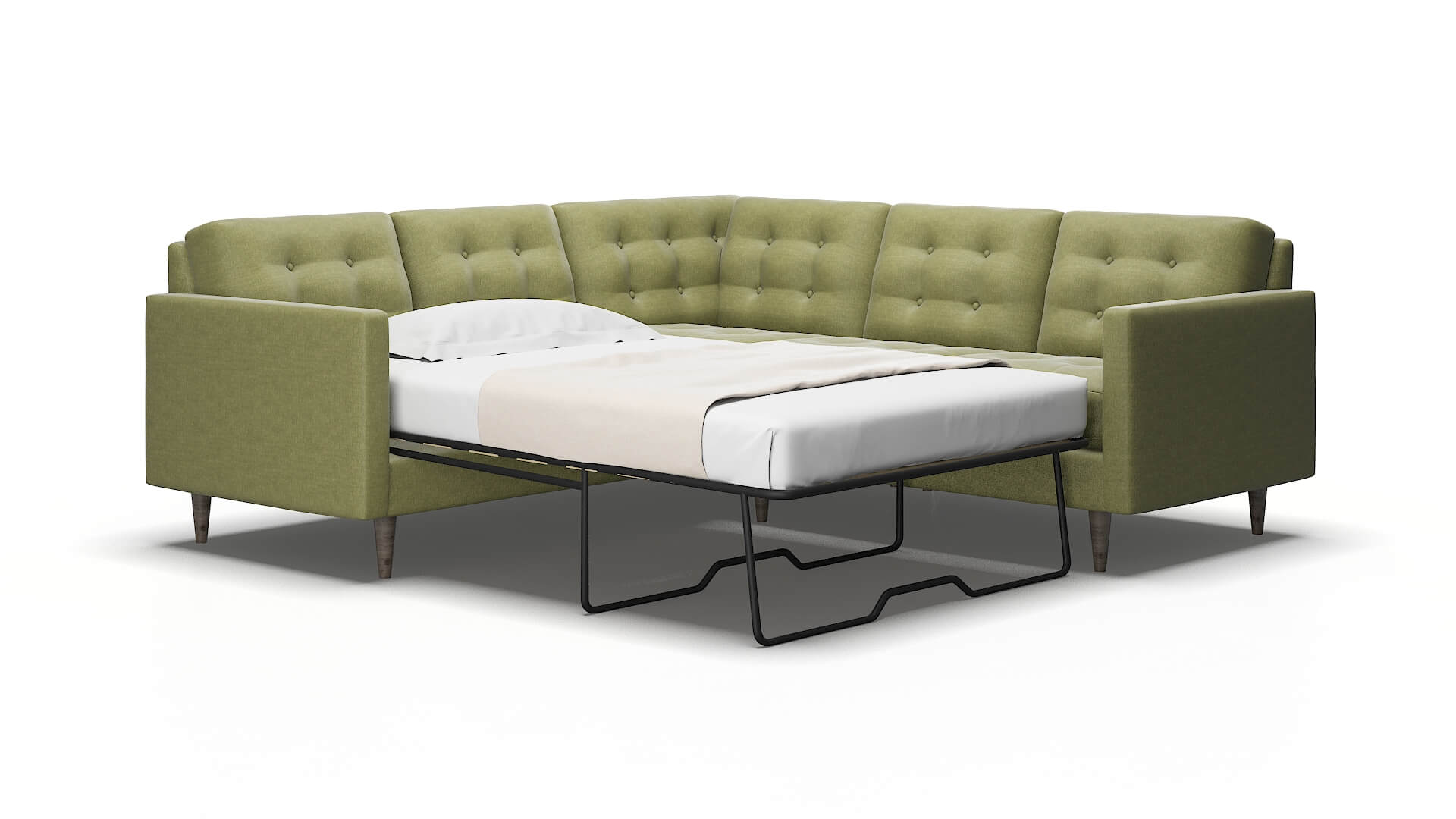 Oslo Simplex sour_apple Sectional sleeper Espresso Legs  2