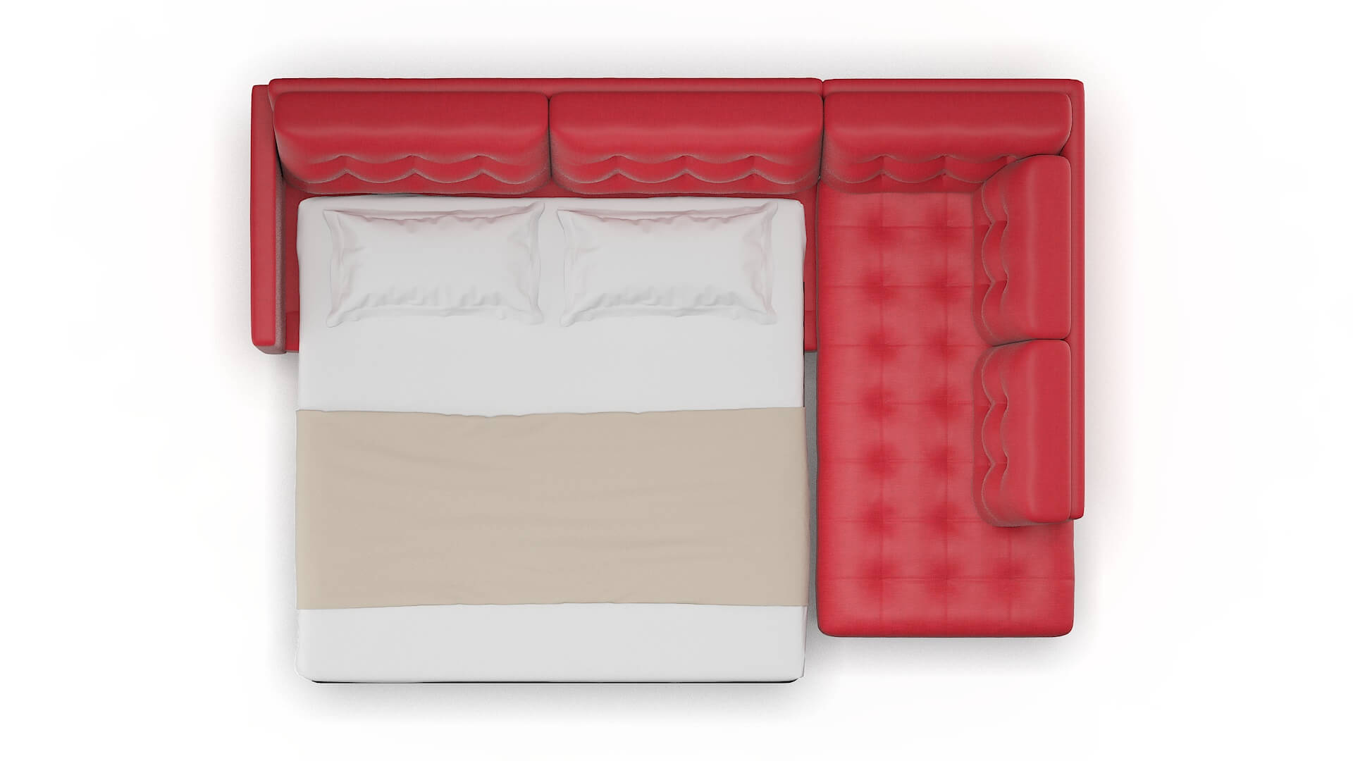 Oslo Sorrento Berry Panel Sleeper Espresso legs 3
