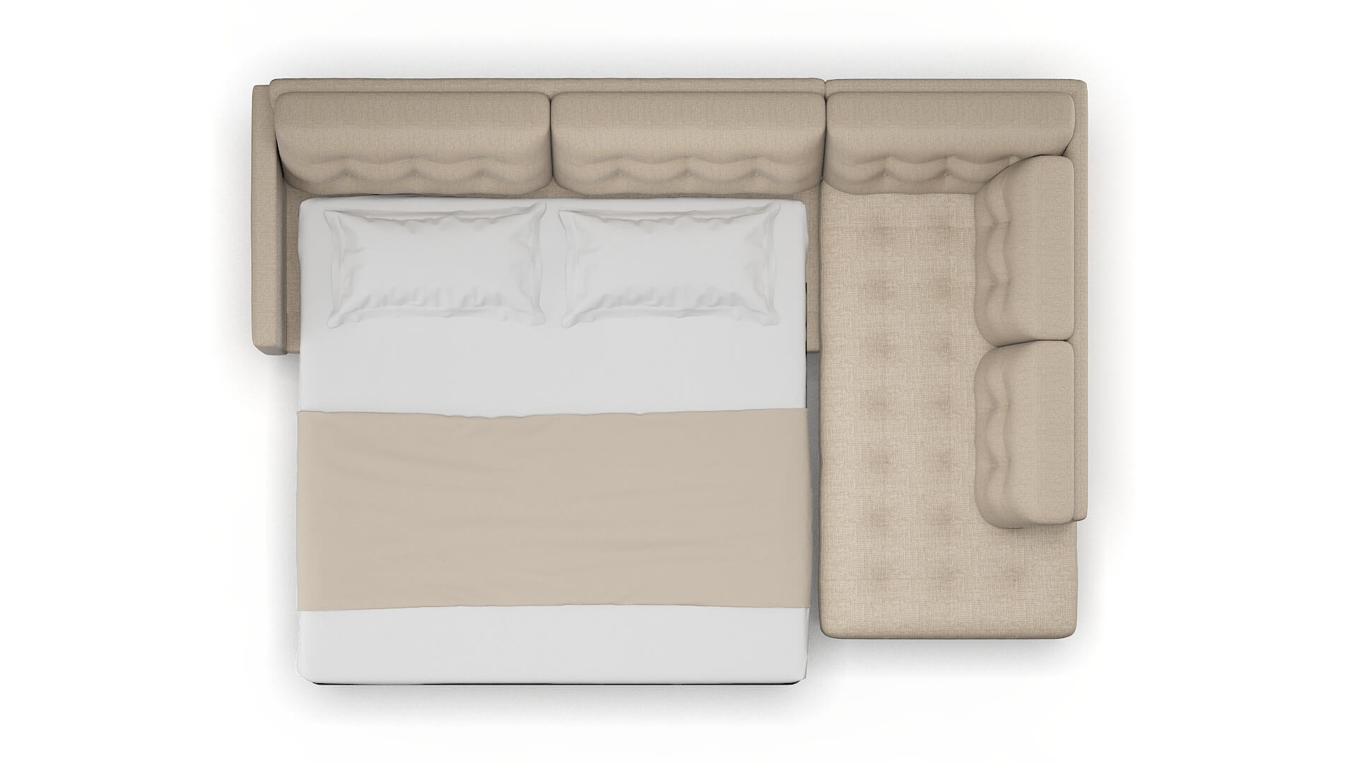 Oslo Sosoftness 74 Panel Sleeper Espresso legs 3