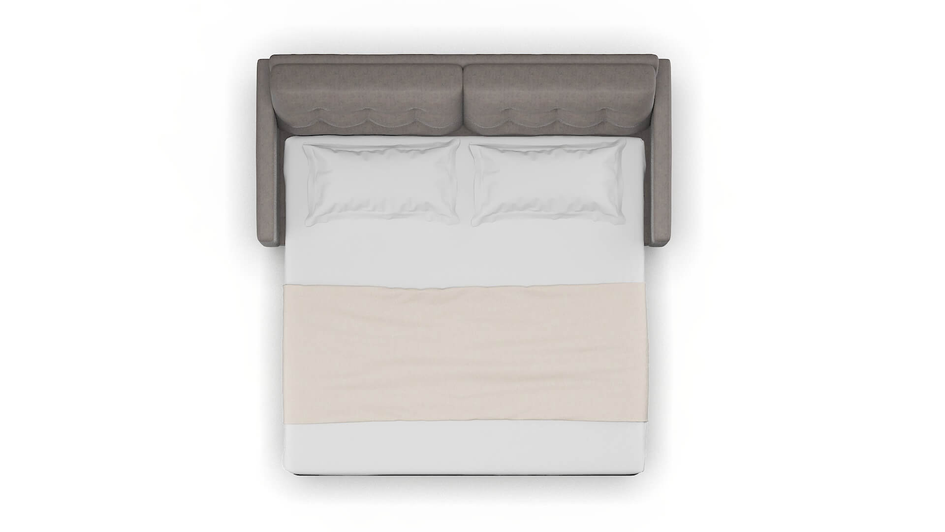 Oslo Suave Slate Sofa Sleeper Espresso legs 3