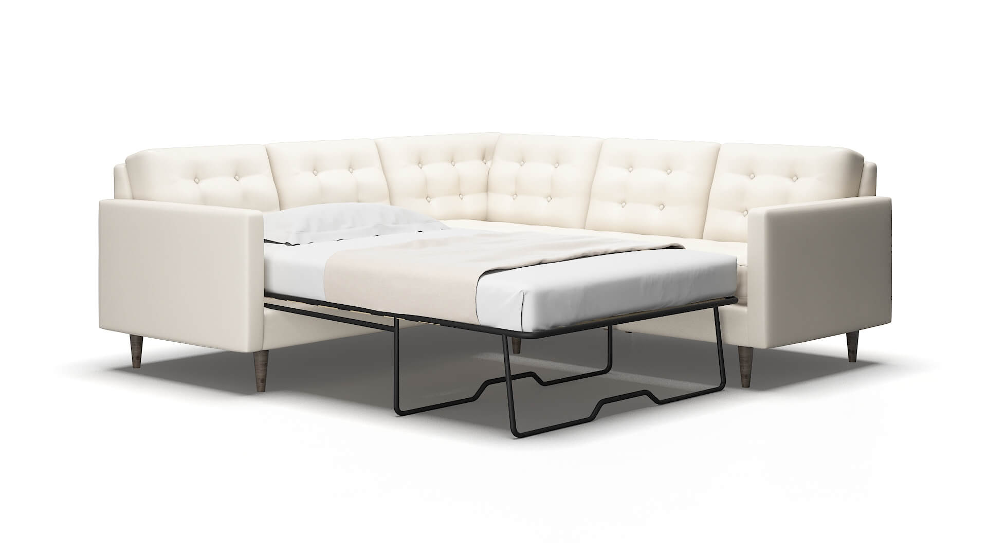 Oslo Urban_d snow Sectional sleeper Espresso Legs  2
