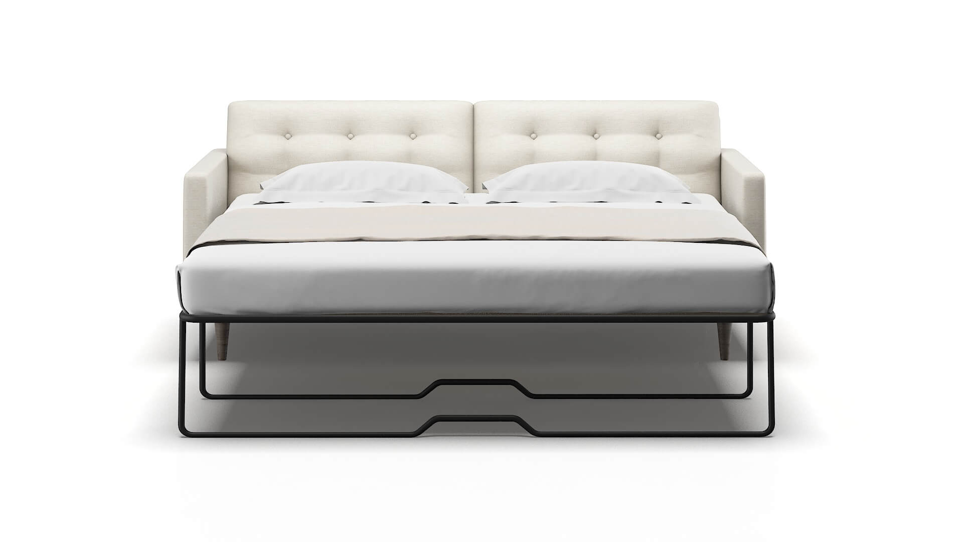 Oslo Venus Cream Sofa Sleeper Espresso legs 1