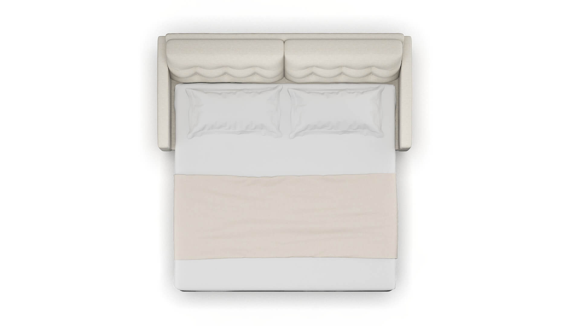 Oslo Venus Cream Sofa Sleeper Espresso legs 3