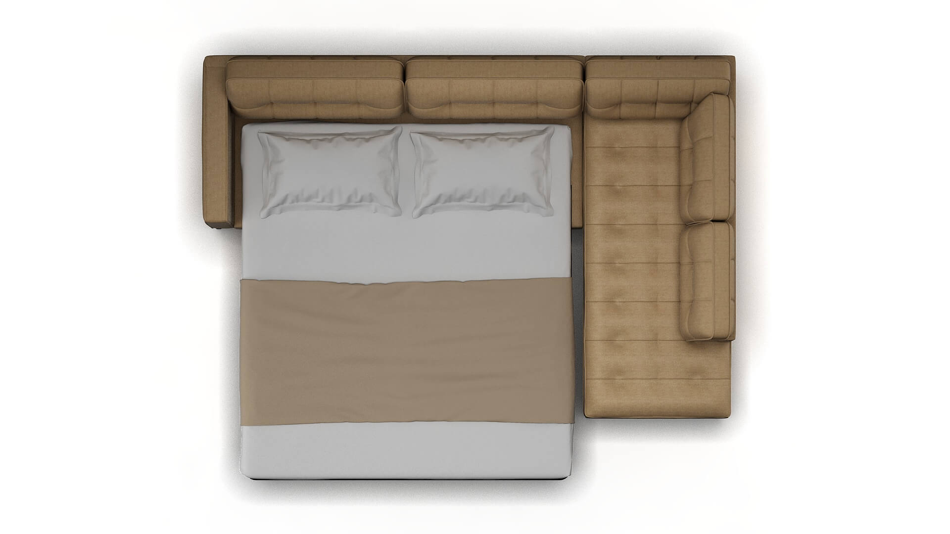 Oxford Avenger Burlap Panel Sleeper Espresso legs 3