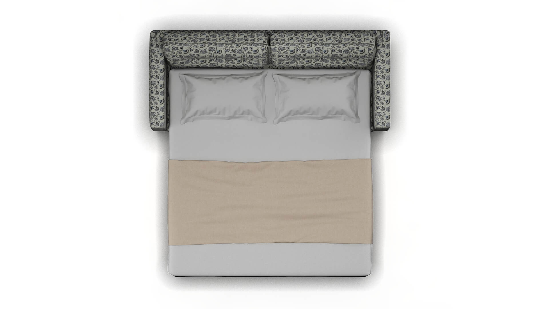 Oxford Avignon Sky Sofa Sleeper Espresso legs 3