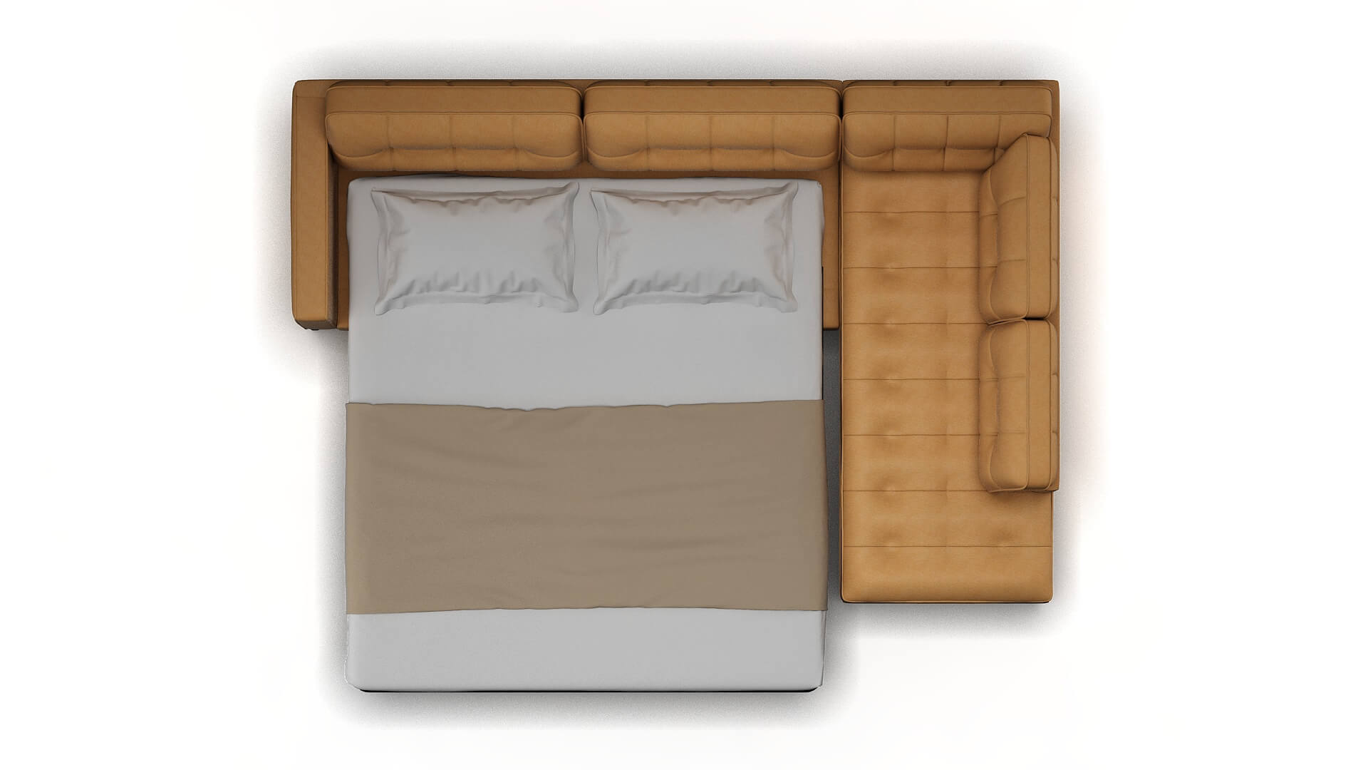 Oxford Bella Coffee Panel Sleeper Espresso legs 3