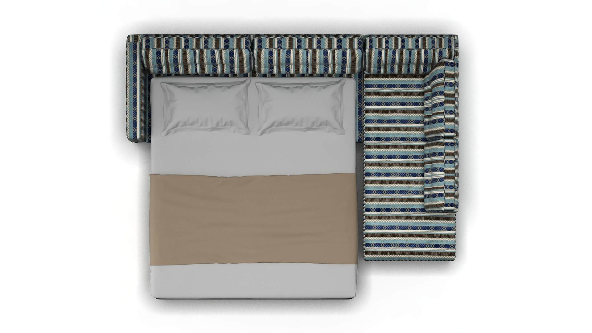 Oxford Bodhi Indigo Panel Sleeper Espresso legs 3