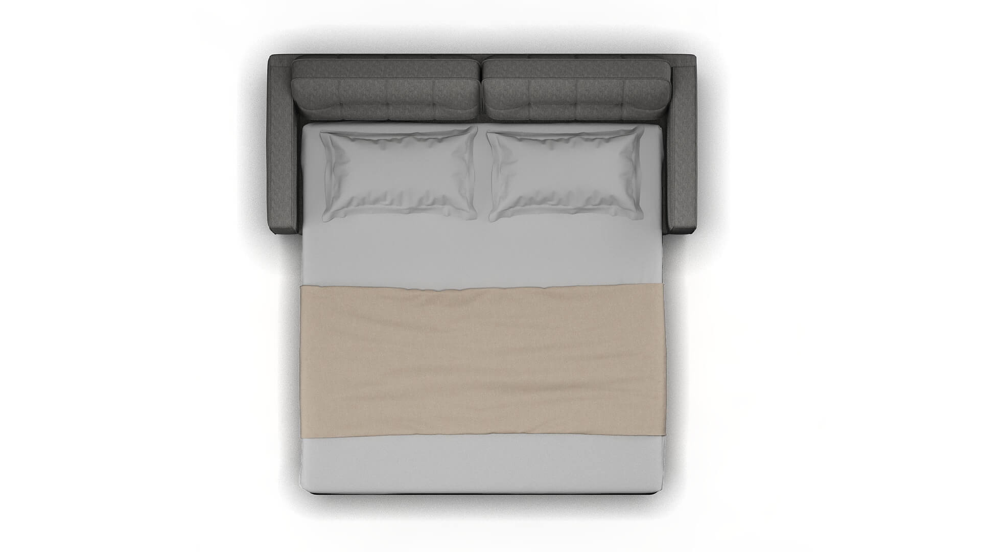 Oxford Bungalow Graphite Sofa Sleeper Espresso legs 3