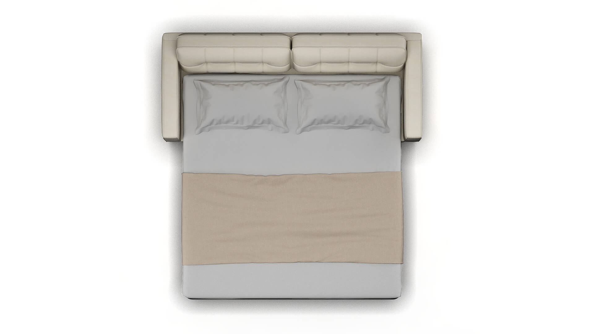 Oxford Chance Bone Sofa Sleeper Espresso legs 3