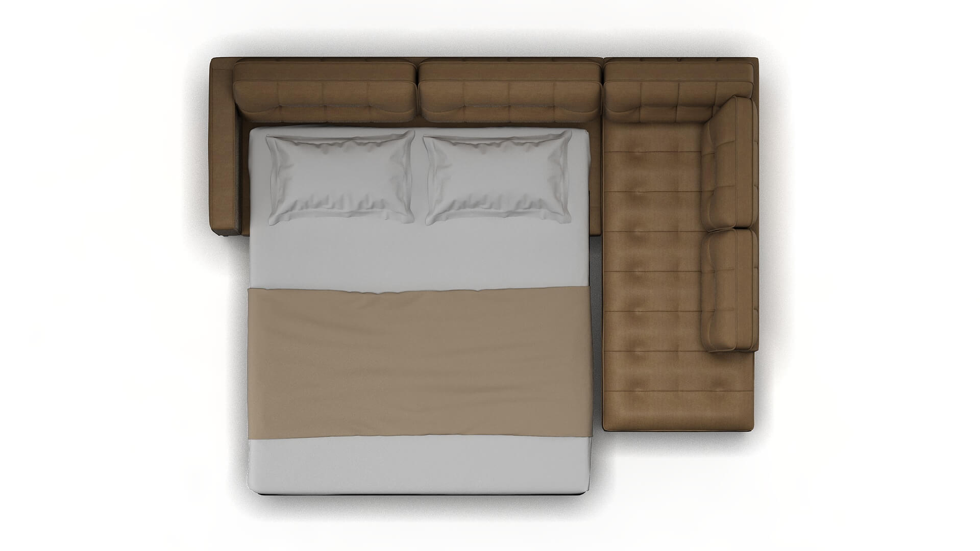 Oxford Chance Platinum Panel Sleeper Espresso legs 3