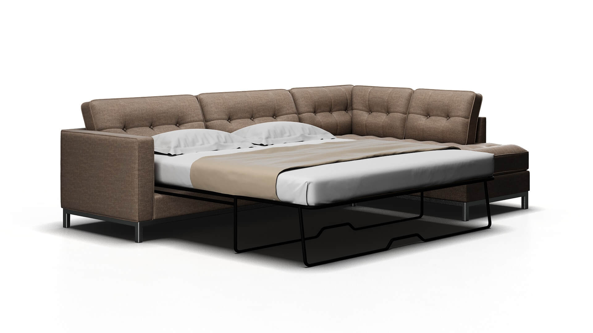 Oxford Clyde Dolphin Panel Sleeper Espresso legs 2