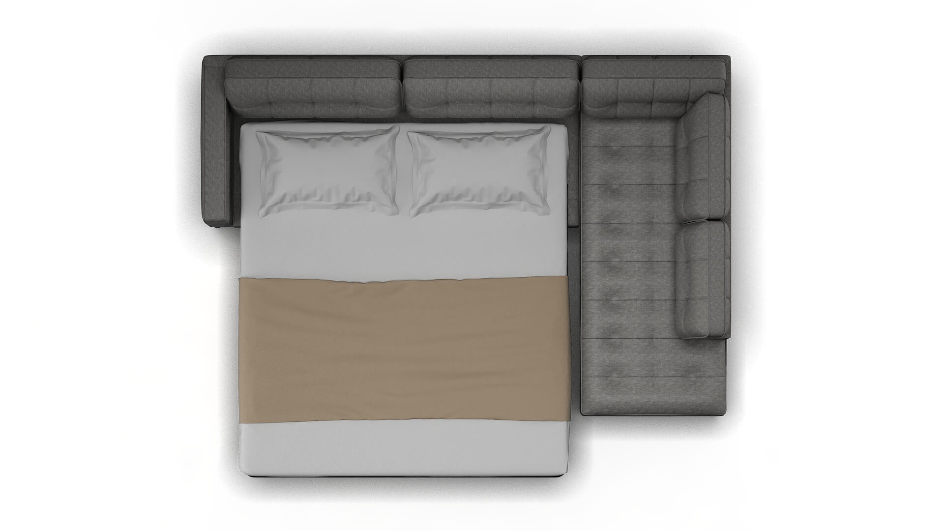 Oxford Cosmo Steel Panel Sleeper Espresso legs 3