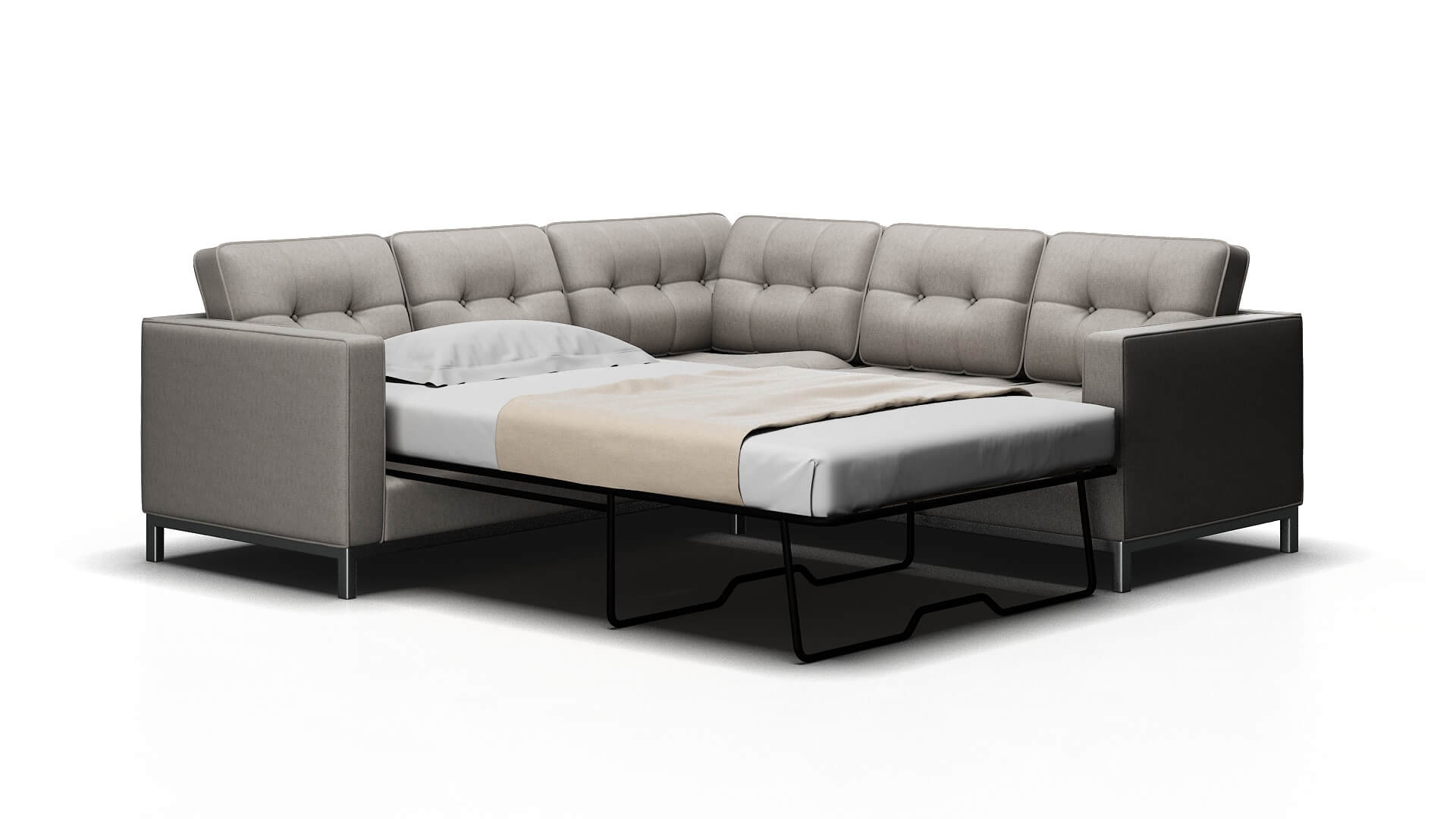Oxford Curious Spa Sectional Sleeper Espresso legs 2