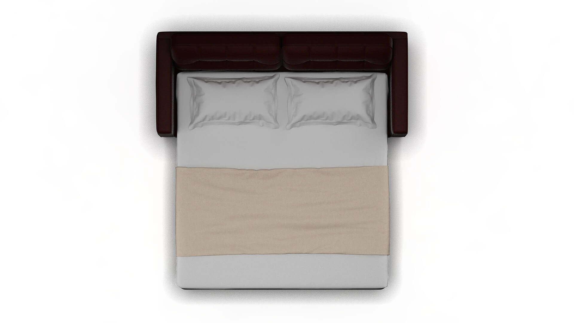 Oxford Derby Berry Sofa Sleeper Espresso legs 3