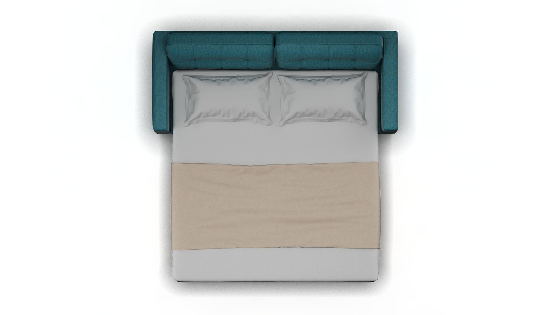 Oxford Dream_d Peacock Sofa Sleeper Espresso legs 3