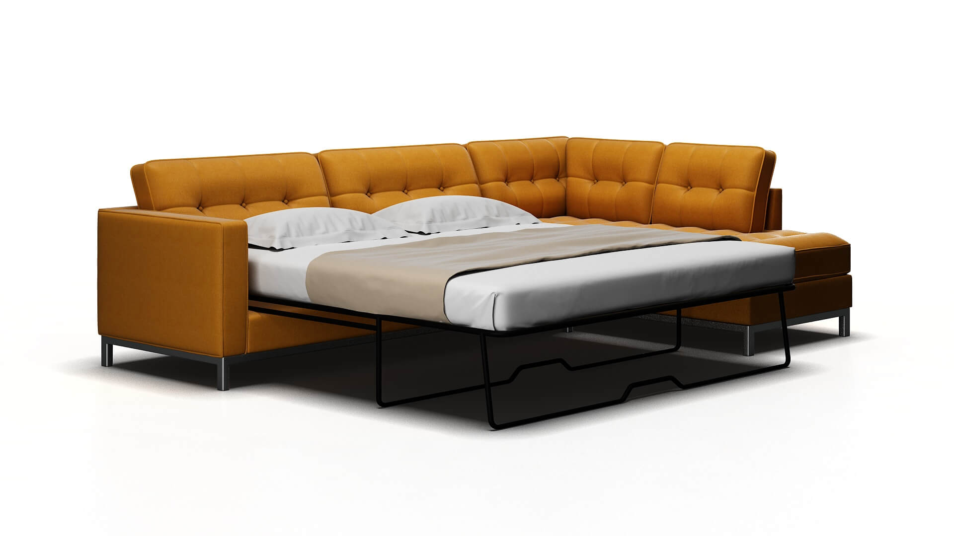 Oxford Dream_d Sunflower Panel Sleeper Espresso Legs 2