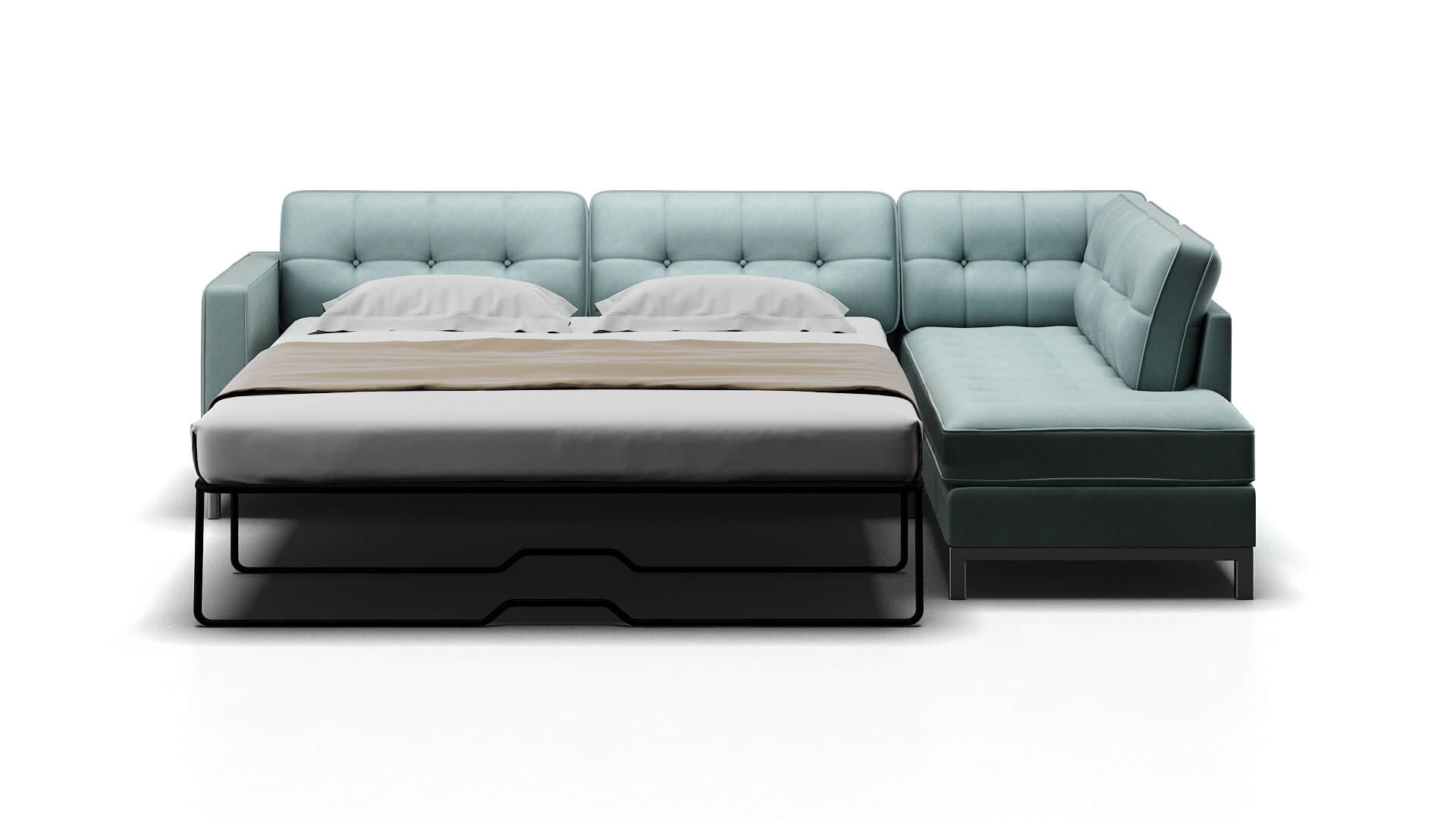 Oxford Elliot Spa Panel Sleeper Espresso legs 1