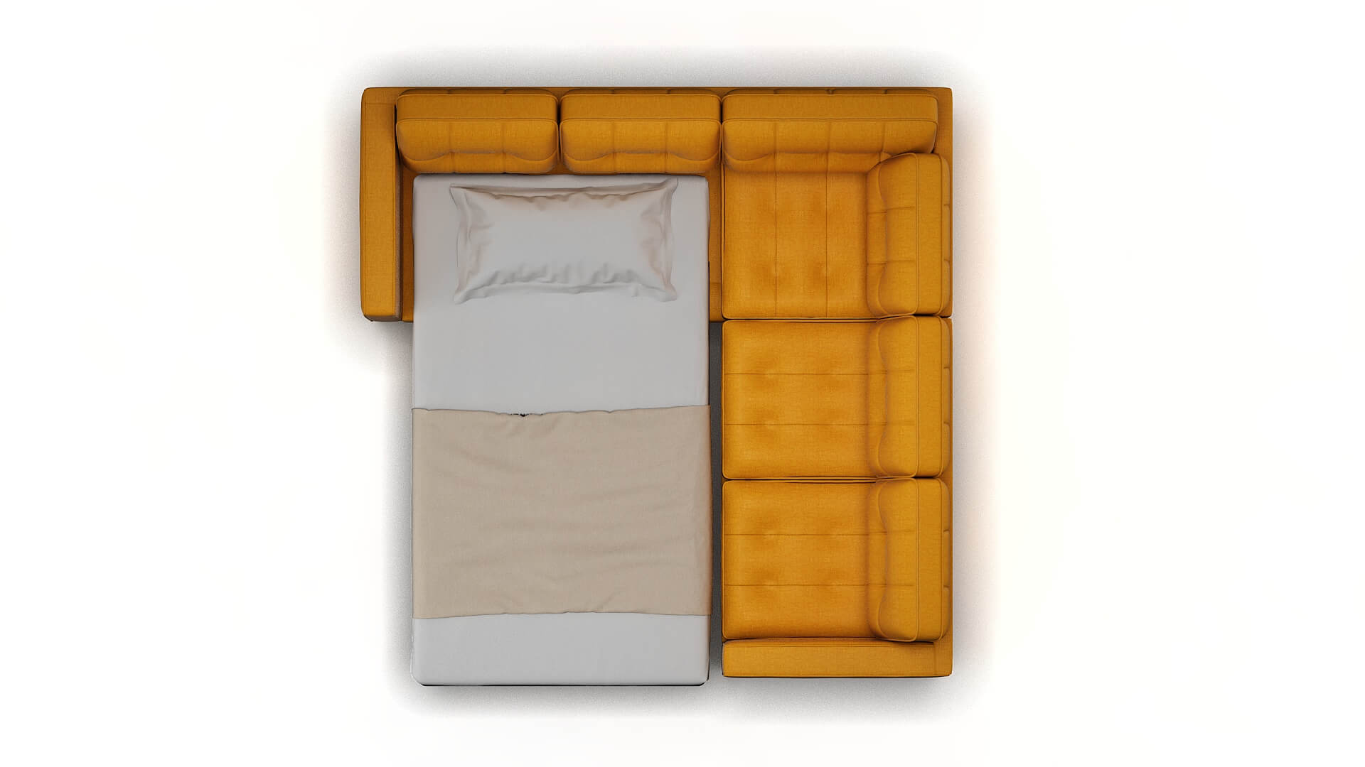 Oxford Glee Aglow Sectional Sleeper Espresso legs 3