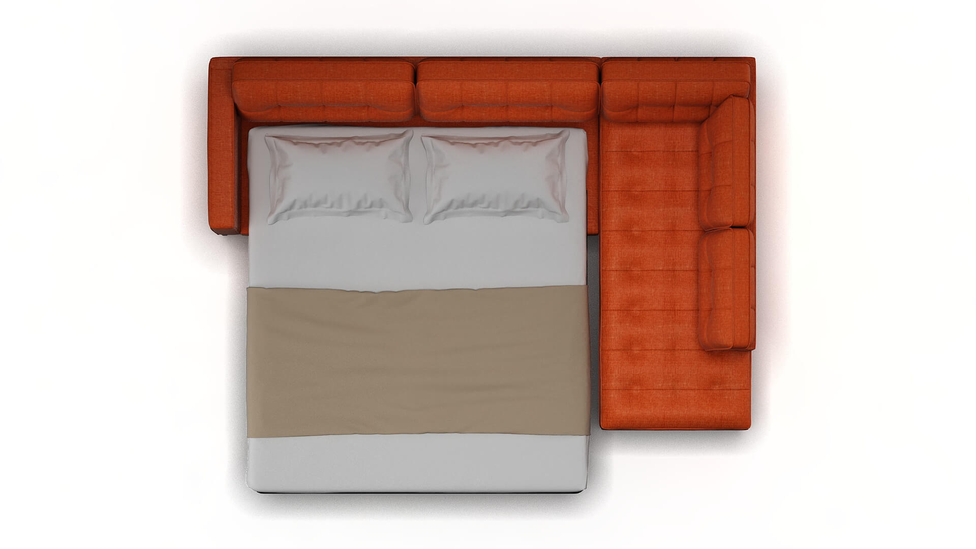 Oxford Hepburn Appricot Panel Sleeper Espresso legs 3